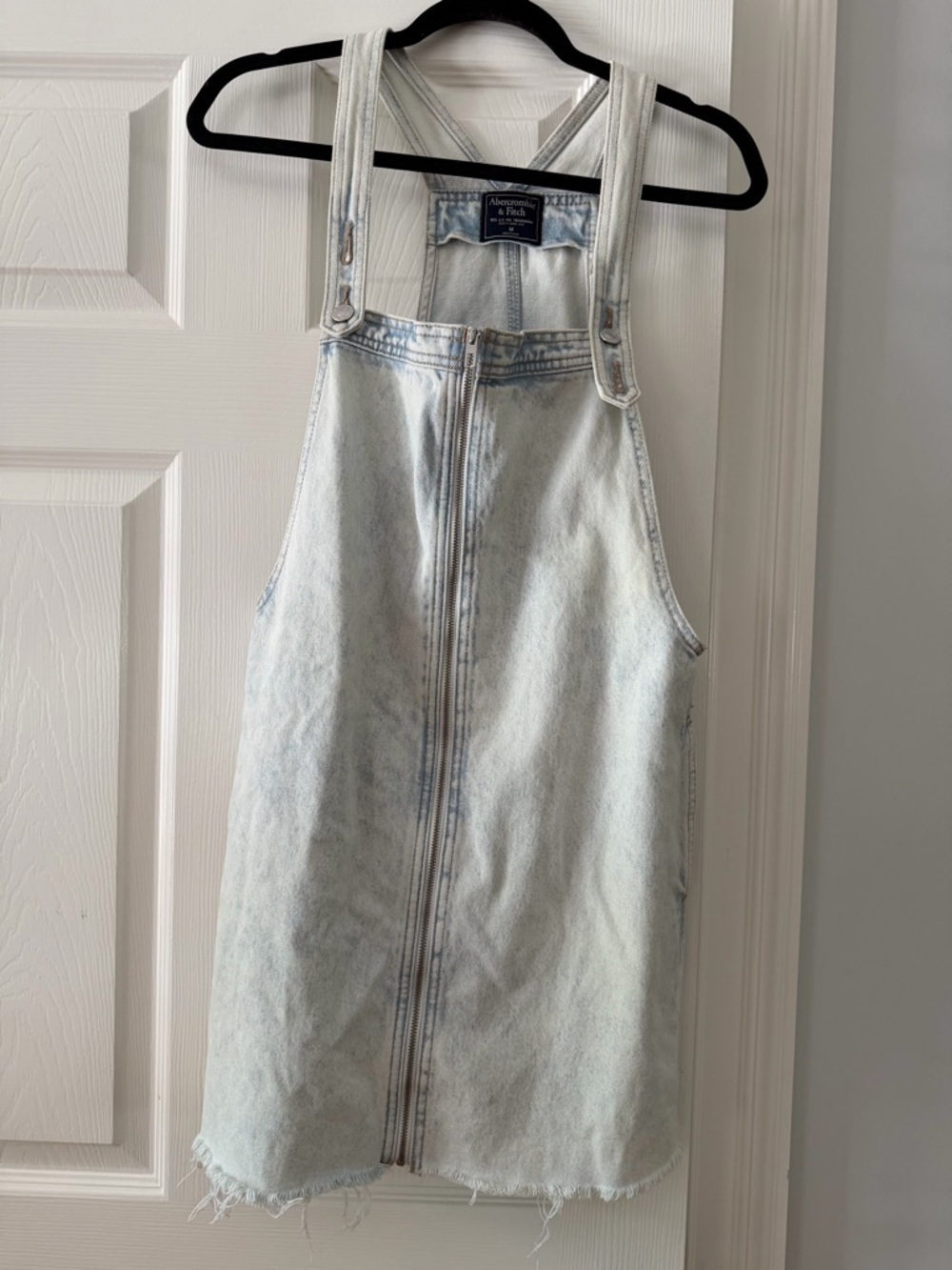 Abercrombie & Fitch Light Blue Denim Overall Dress
